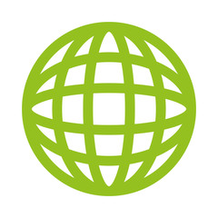 Communication concept represented by sphere icon over flat and isolated background