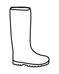 Gardening concept represented by boot shoe icon over flat and isolated background