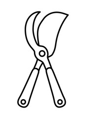 Scissors icon. Gardening design. Vector graphic 
