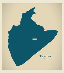 Modern Map - Tawzar TN