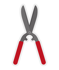Scissors icon. Gardening design. Vector graphic 