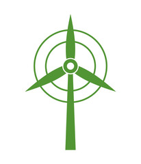 Wind mill  icon. Save energy design. Vector graphic 