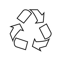 Recycle icon. Ecology design. Vector graphic 