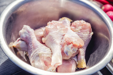 chicken legs, meat, chicken meat, raw meat