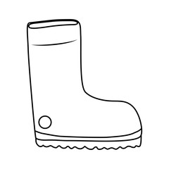 Boot shoe icon. Industrial security design. Vector graphic 