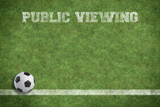 Fototapeta Fußball Public Viewing blank