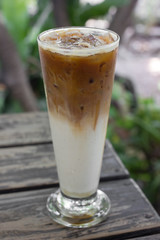 Iced latte coffee