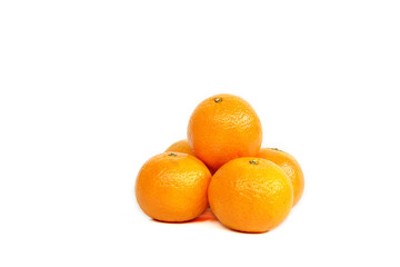 Oranges on white background.