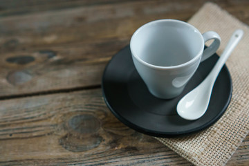 empty cup of coffee