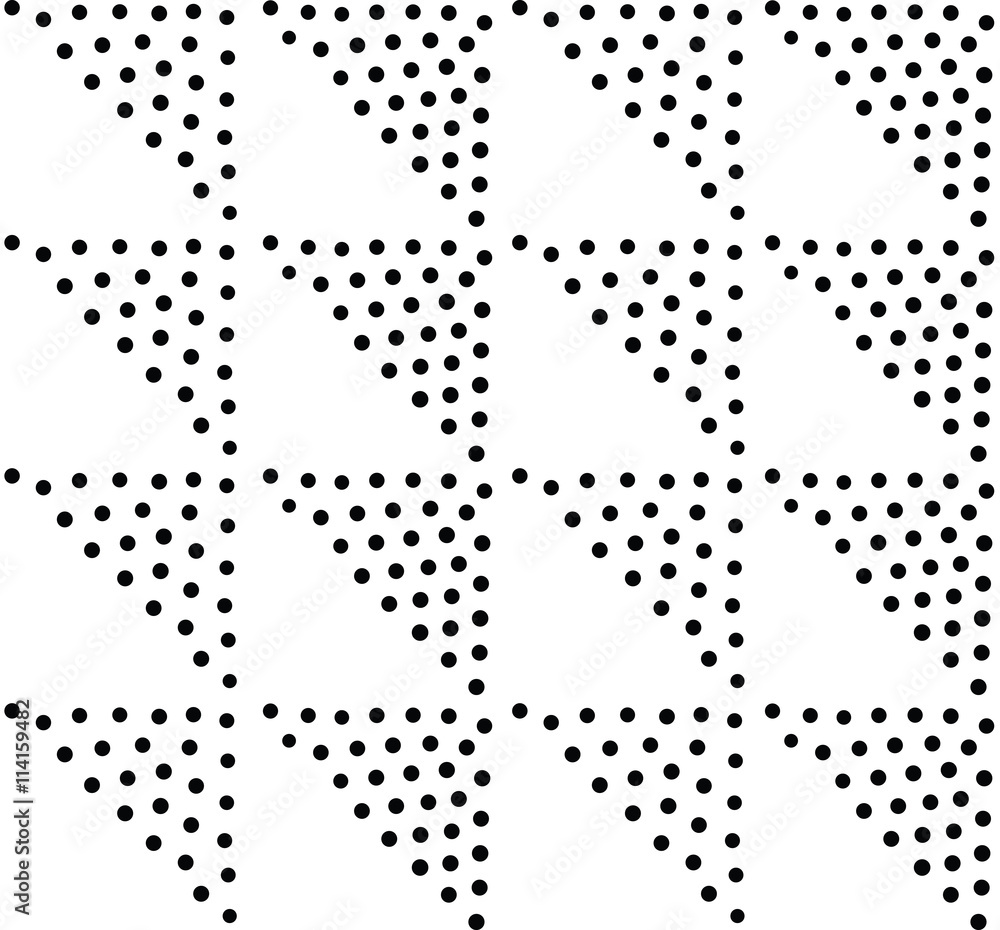 Aufkleber vector geometric seamless pattern. repeating abstract dots