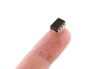 Miniature elctronic circuit board on hand