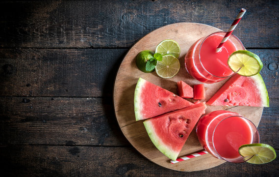 Sweet watermelon juices