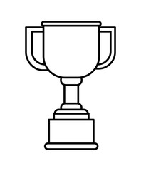 Trophy icon. Winner design. Vector graphic