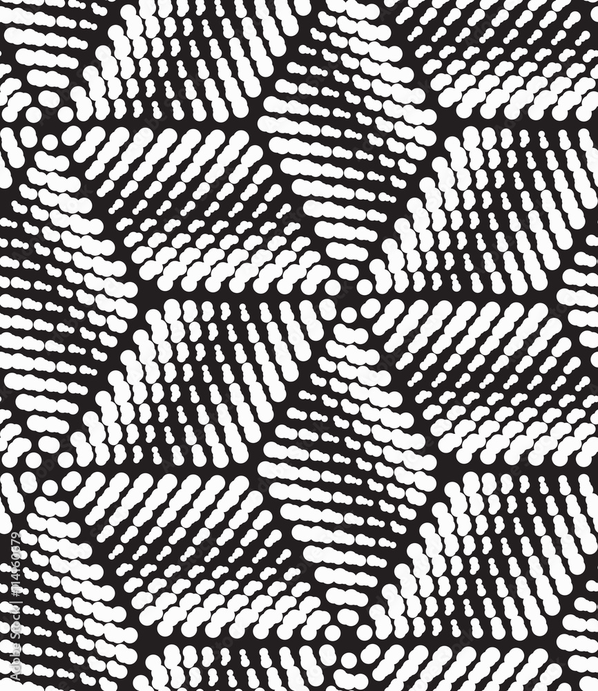 Poster vector seamless pattern. modern geometric dots background