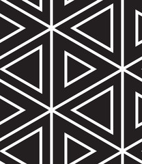 Vector seamless pattern. Modern linear geometric texture