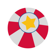 Obraz premium ball icon. Circus and carnival design. Vector graphic