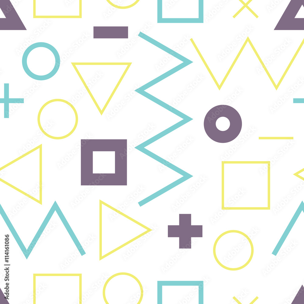 Poster universal vector lineal geometric seamless pattern in minimalist