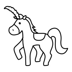 horse icon. Circus and carnival design. Vector graphic