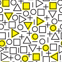 Universal vector fashion geometric seamless pattern