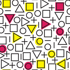 Universal vector fashion geometric seamless pattern