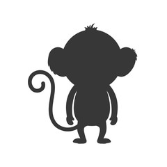 monkey icon. Animal design. Vector graphic