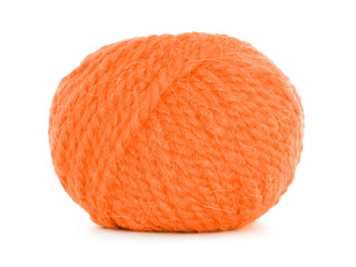 Clew of wool, orange twine