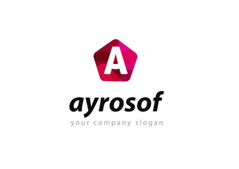 letter A logo Template for your company