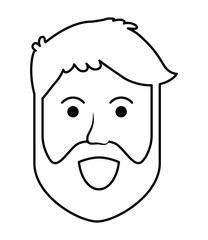 Male avatar icon. Man design. vector graphic