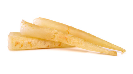 dried fish maw isolated on white background