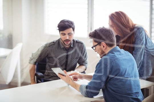 Business people working in office