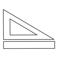 ruler and set square icon