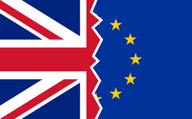 Brexit UK EU referendum flags