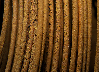 metal wire with traces of rust