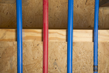 PEX pipes in basement