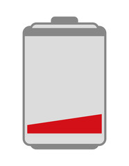 Battery icon. Energy design. vector graphic