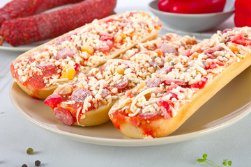 Pizzabaguette, tiefgefroren