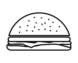 Hamburger icon. Fast food design. vector graphic