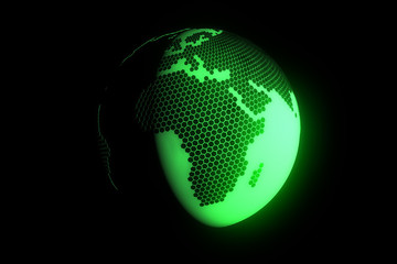 Earth in Motion. Nice 3D Rendering
