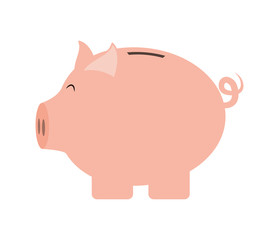 Piggy icon. Financial item design. vector graphic