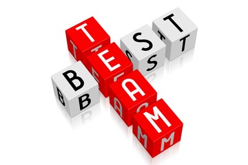 3D cubes concept - best team