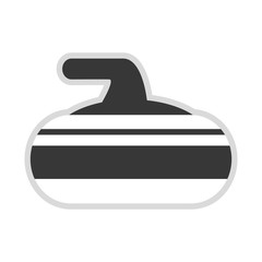 curling stone icon