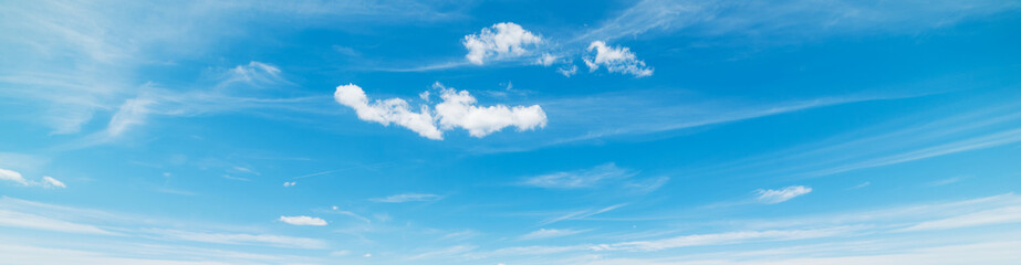 small clouds in a blue sky