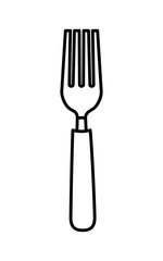 fork icon. Cutlery design. vector graphic
