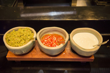 Condiments in the kitchen