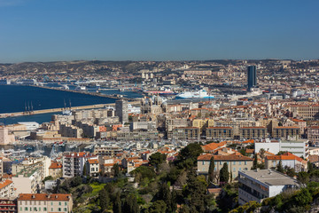 Fototapeta na wymiar Marseille,France-April 12 2013 located on France's south coast