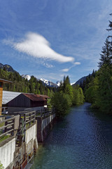 mountain landscape in spring