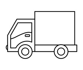 truck icon. delivery design. vector graphic