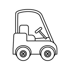 Forklift icon. delivery design. vector graphic