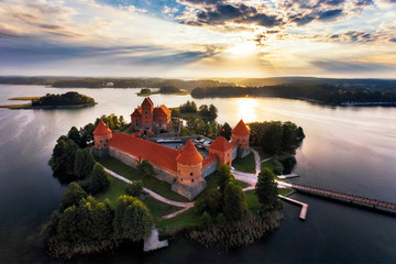 Trakai castle in Litaunia - obrazy, fototapety, plakaty