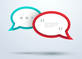 Speech Bubbles Overlapping With 3d Shadows Design B